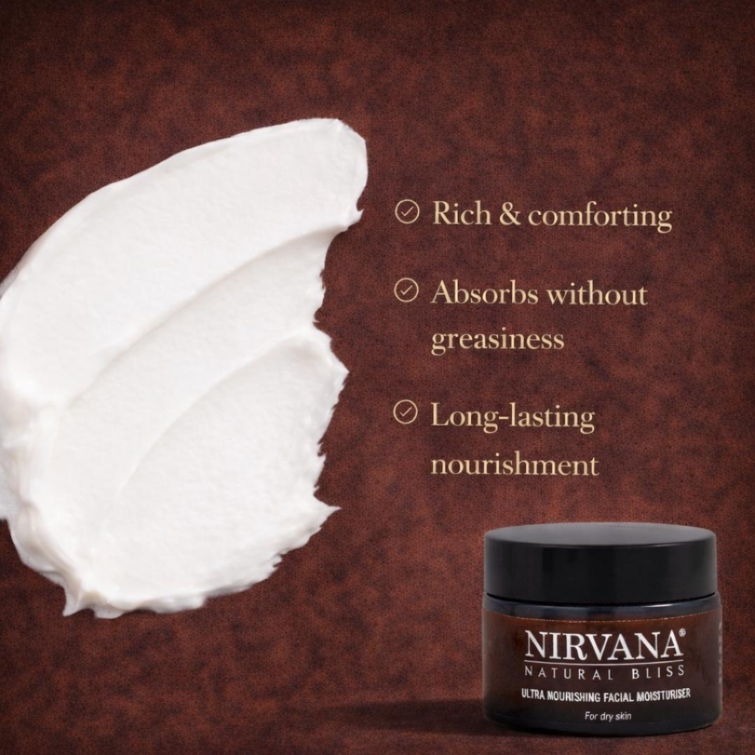 Ultra-Nourishing Facial Moisturiser - Nirvana Natural Bliss Luxury Vegan Skincare & Health Co.