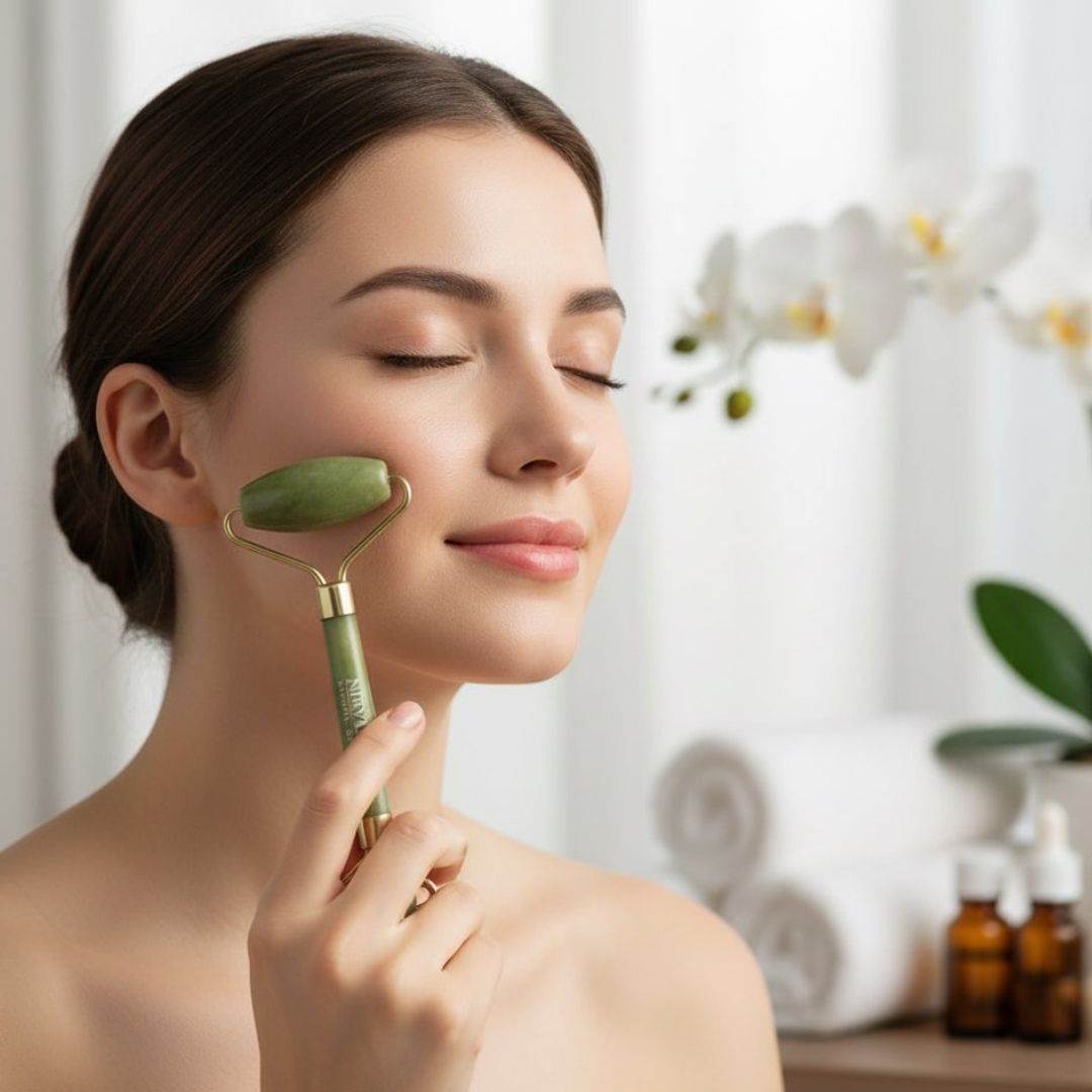 Nirvana Natural Bliss Dual Jade Facial Roller