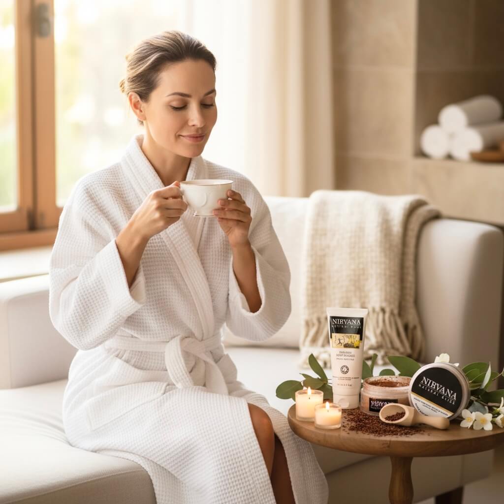 Rooibos Home Spa Pamper Set - Nirvana Natural Bliss Luxury Skincare