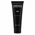 Nirvana Natural Bliss Men Soothing Gel in a black squeeze tube with white and green text, shown on a plain white background.