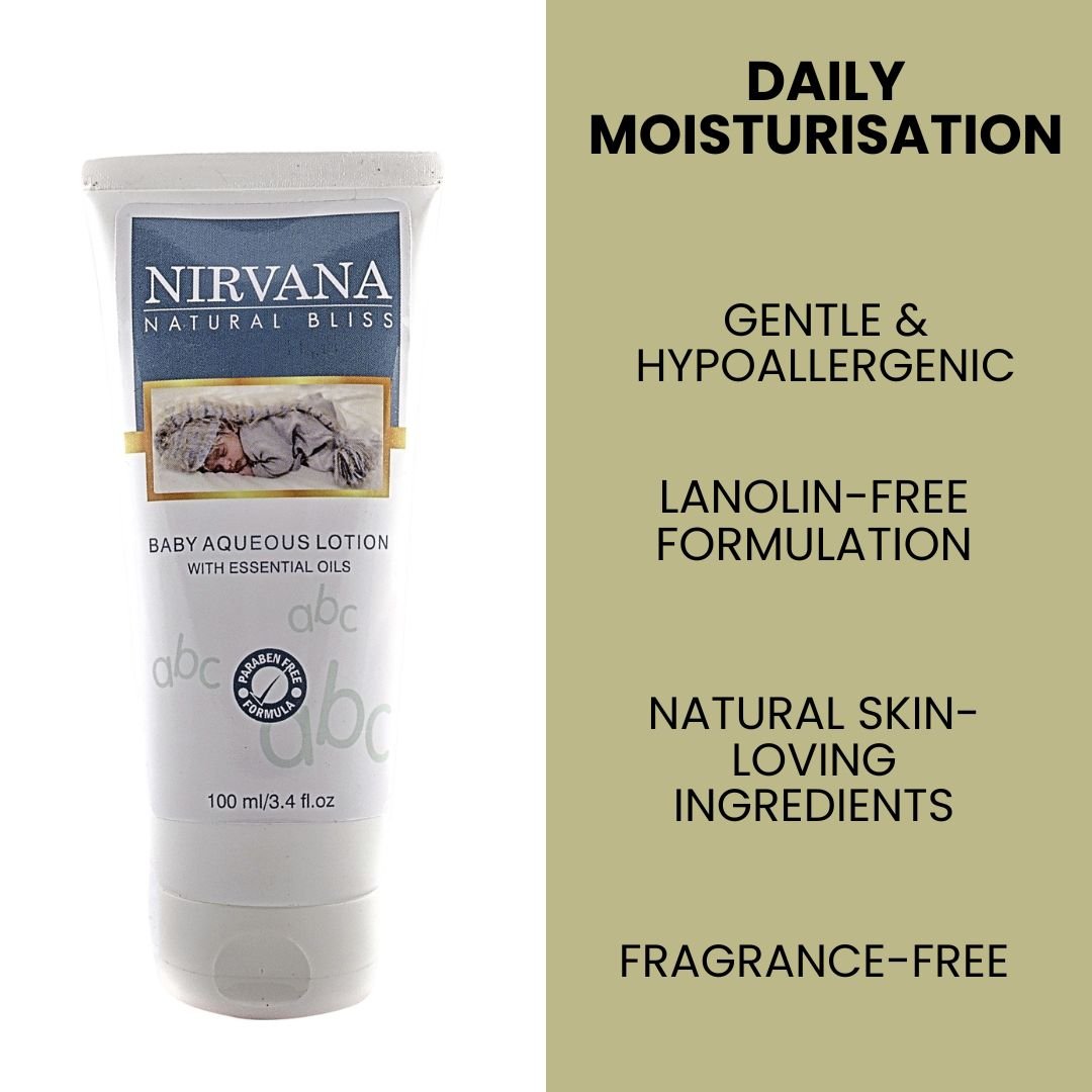 Baby Aqueous Body Lotion - Nirvana Natural Bliss Luxury Vegan Skincare & Health Co.