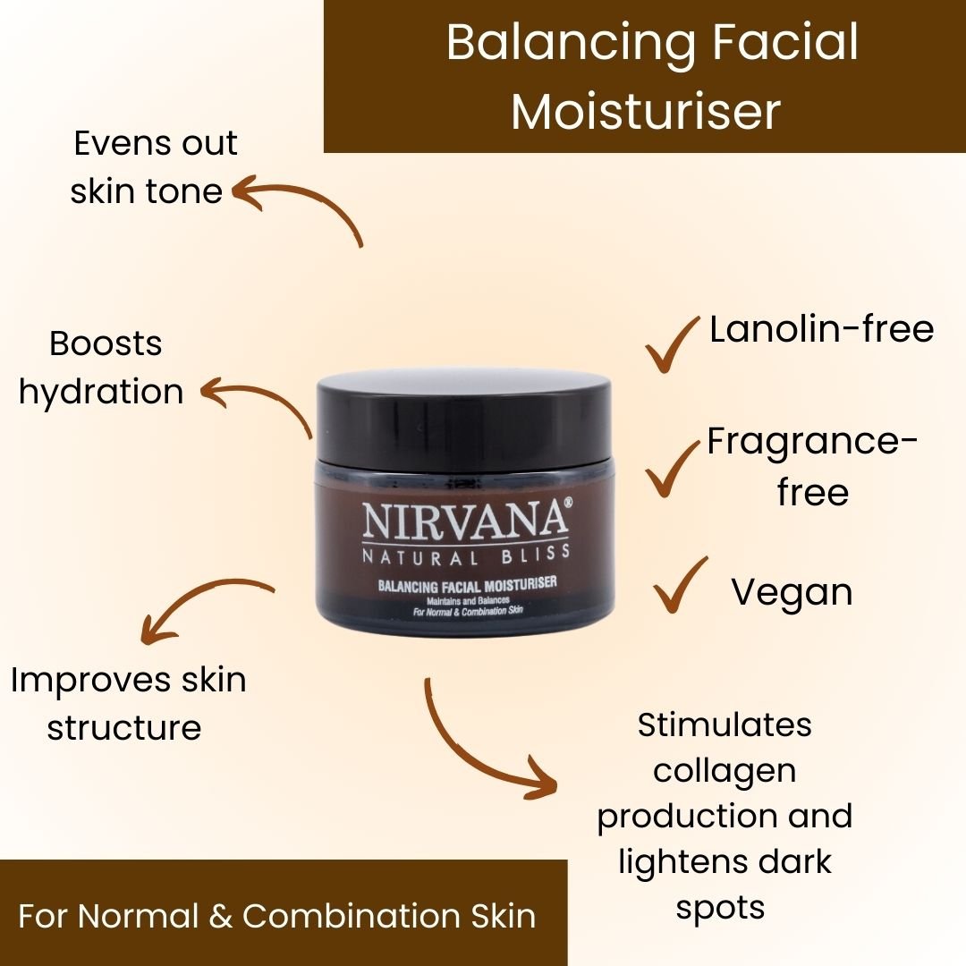 Balancing Facial Moisturiser - Nirvana Natural Bliss Luxury Vegan Skincare & Health Co.