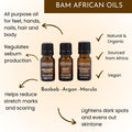 Baobab Argan Marula (BAM) African oils - Nirvana Natural Bliss Luxury Skincare