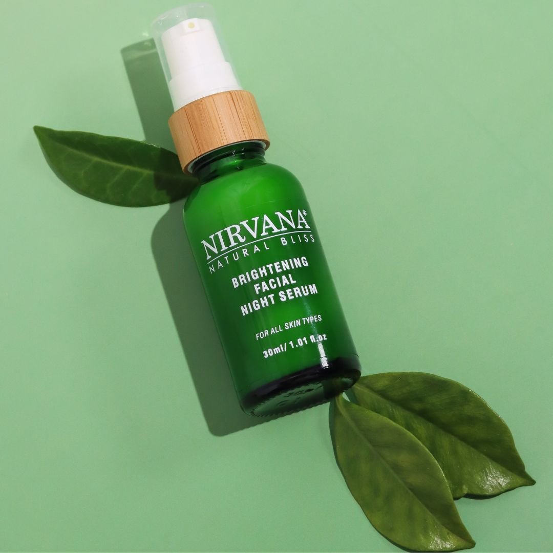 Brightening Facial Night Serum - Nirvana Natural Bliss Luxury Skincare