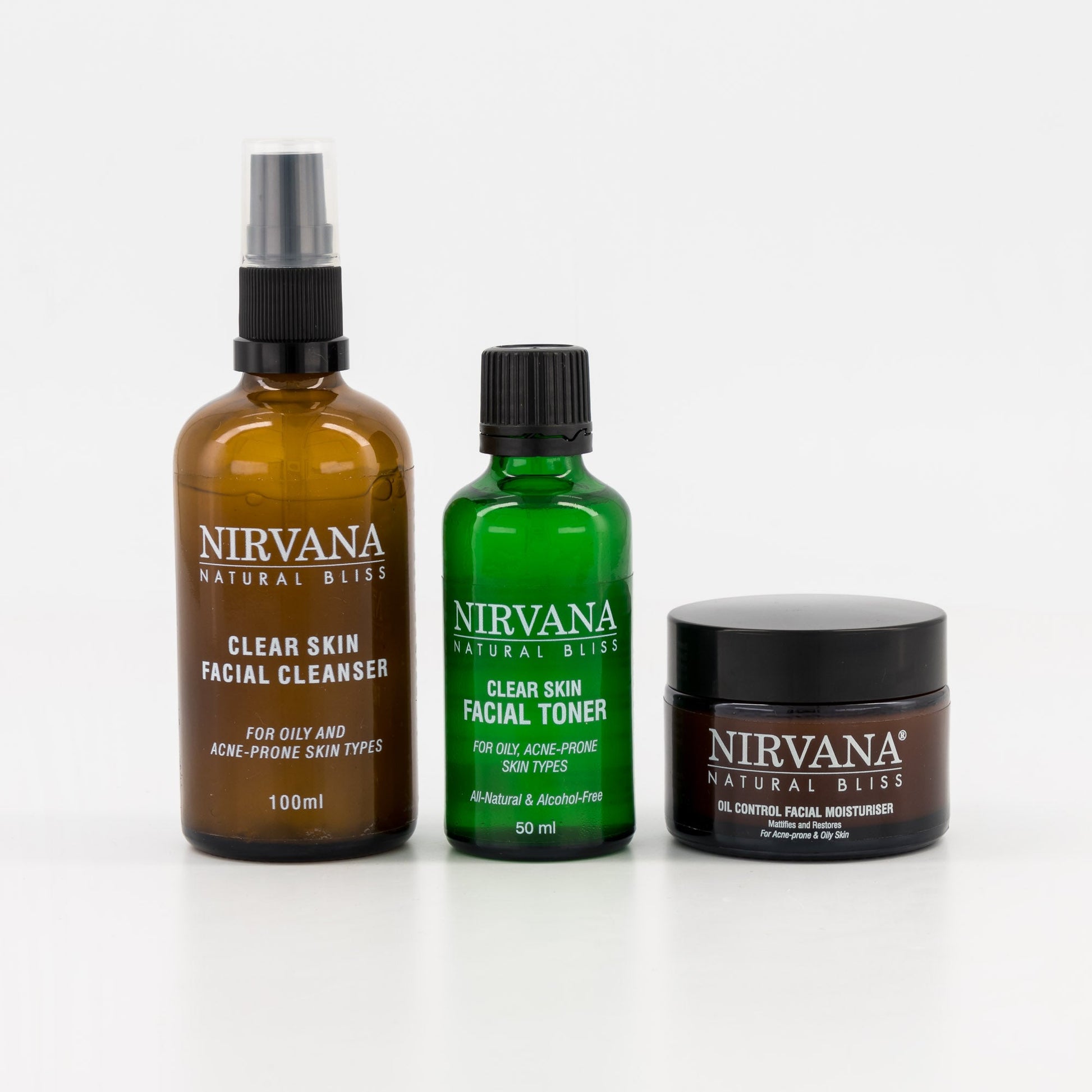 Clear Skin Acne Control Set - Nirvana Natural Bliss Luxury Skincare