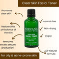 Clear Skin Toner - Nirvana Natural Bliss Luxury Skincare