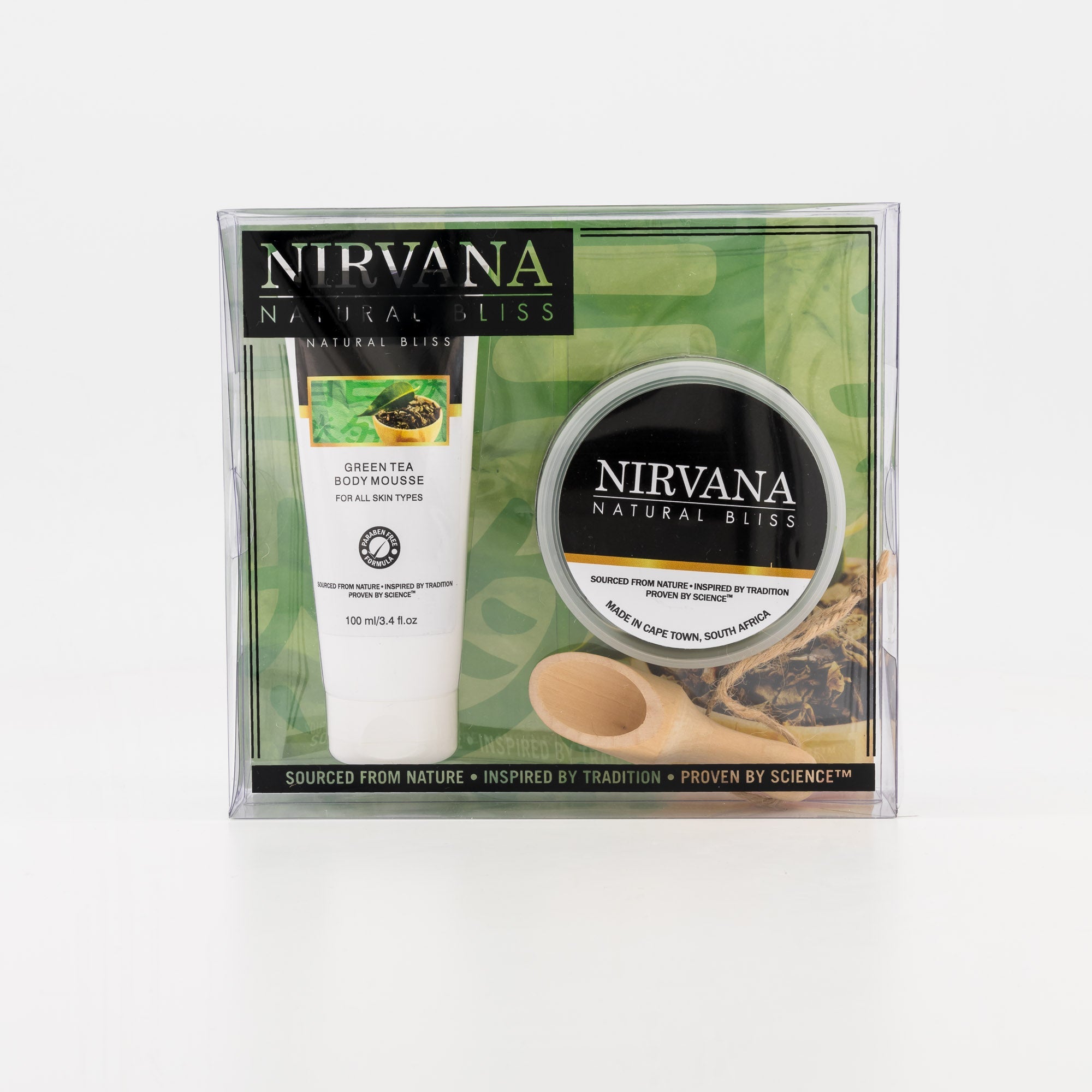 Green Tea Home Spa Pamper Set - Nirvana Natural Bliss Luxury Skincare