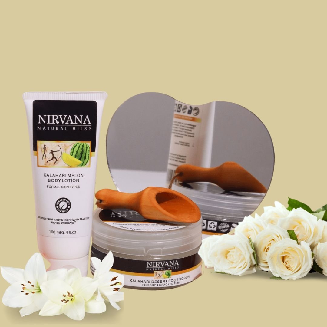 Kalahari Desert Home Spa Pamper Set - Nirvana Natural Bliss Luxury Skincare