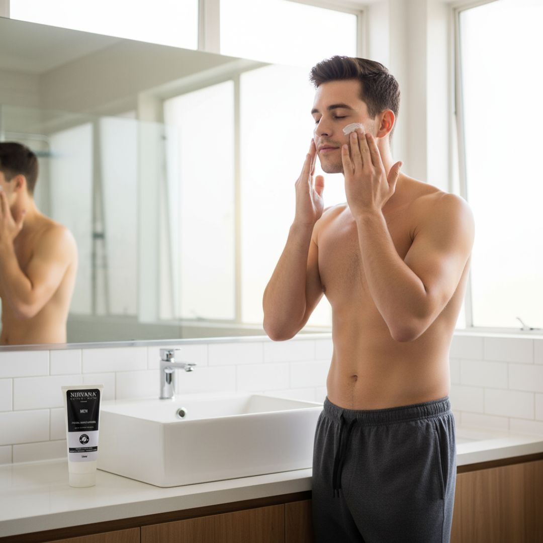 Men's Triple Action Facial Moisturiser - Nirvana Natural Bliss Luxury Skincare