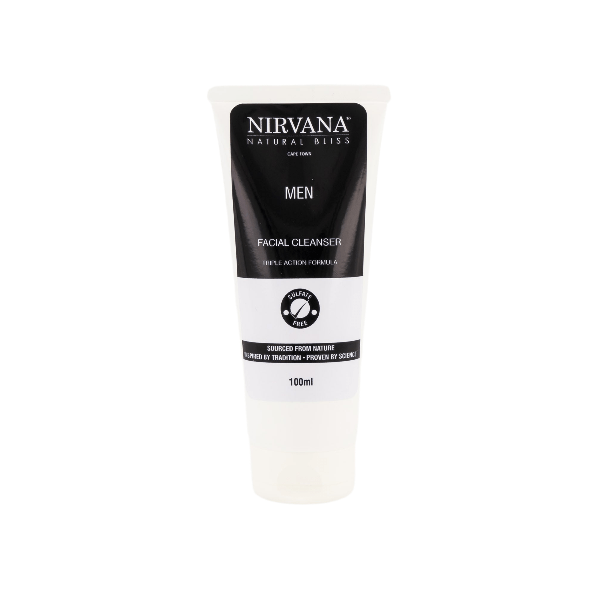 Men's Triple Action Facial Cleanser - Nirvana Natural Bliss Luxury Skincare