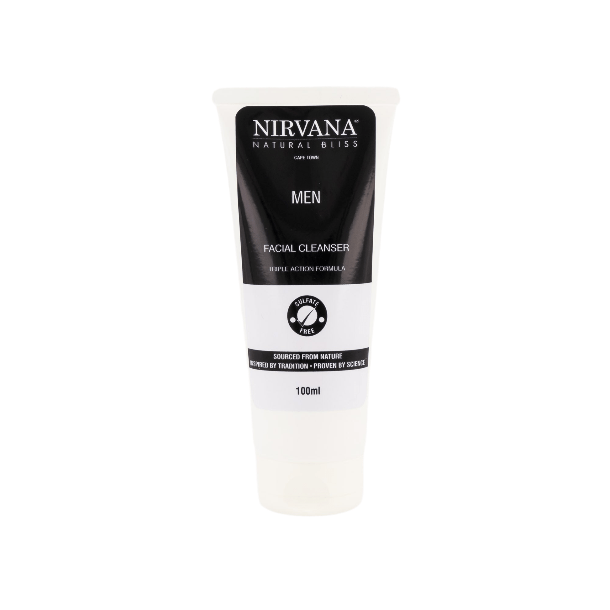 Men's Triple Action Facial Cleanser - Nirvana Natural Bliss Luxury Skincare