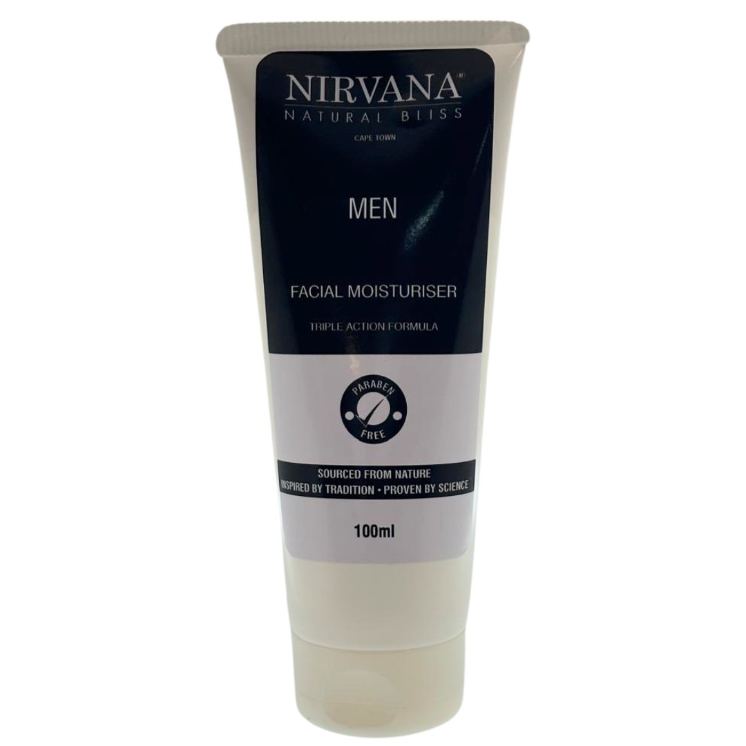 Men's Triple Action Facial Moisturiser - Nirvana Natural Bliss Luxury Vegan Skincare & Health Co.