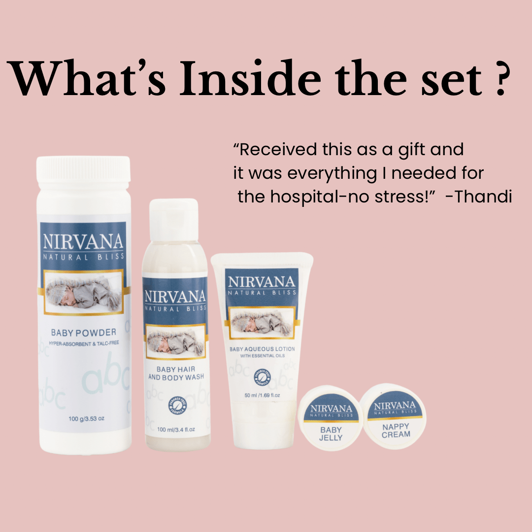 Ready - To - Go Premium Baby Skincare Essentials: Hospital - Ready or Baby Shower Gift| Nirvana Natural Bliss - Nirvana Natural Bliss Luxury Skincare