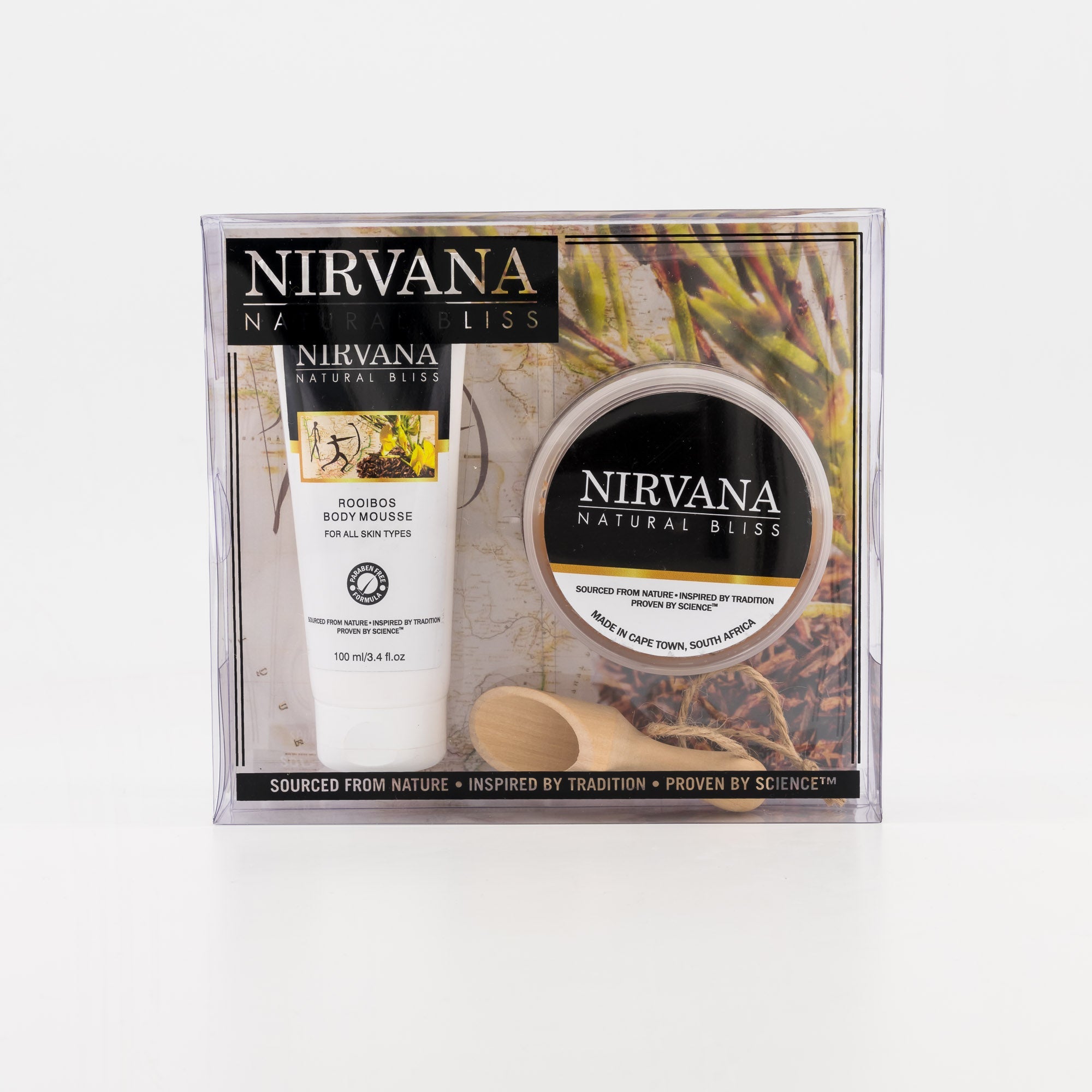 Rooibos Home Spa Pamper Set - Nirvana Natural Bliss Luxury Skincare