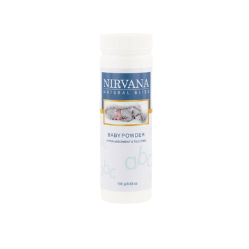 Talc - Free Baby Powder – non - GMO Cornstarch with non - nano Zinc Oxide | Nirvana Natural Bliss - Nirvana Natural Bliss Luxury Skincare