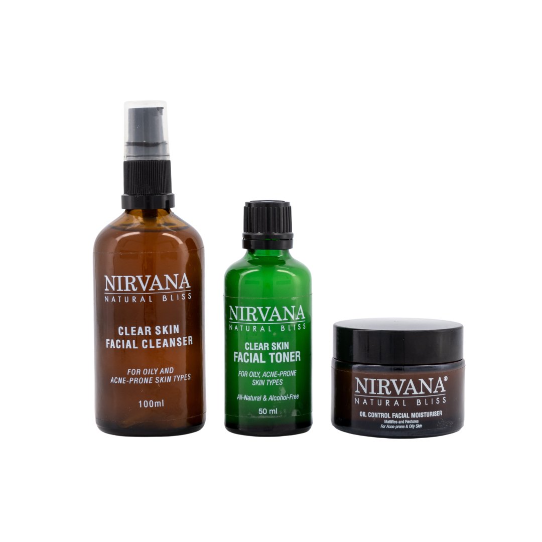 Skin Control Control Kit Clear Skin Acne Control Kit – Nirvana Natural Bliss Luxury Skincare ...